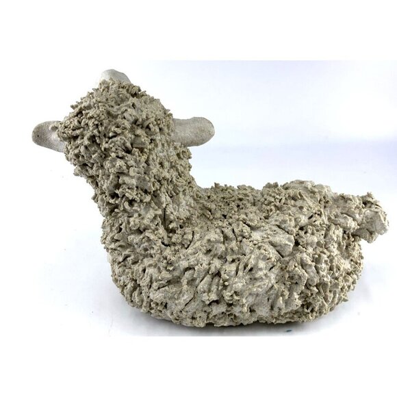 Spaghetti Sheep Sculpture Figurine Shelf sitter Hand Crafted 9" Long Vintage - Picture 4 of 7